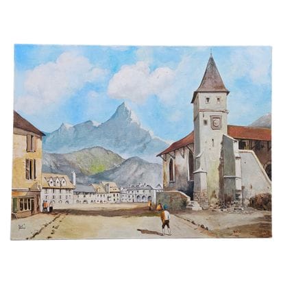 PERVEUX PAUL (1936-2012)
Village de montagne
Huile...