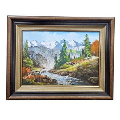PERVEUX PAUL (1936-2012)
Rivière en montagne
Huile...