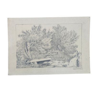 ADAM KHUN (1888-1985)
Pochette à dessin comprenant...
