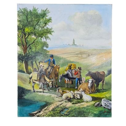 PERVEUX PAUL (1936-2012)
Scène animée aux...