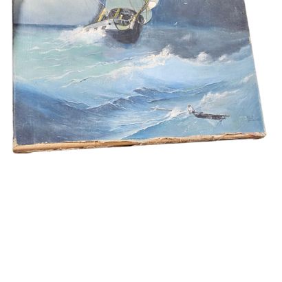 PERVEUX PAUL (1936-2012)
Sauvetage en mer
Huile...
