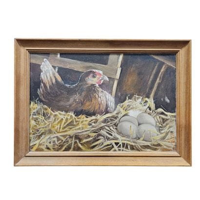 Attribué à PERVEUX PAUL (1936-2012)
Une poule...
