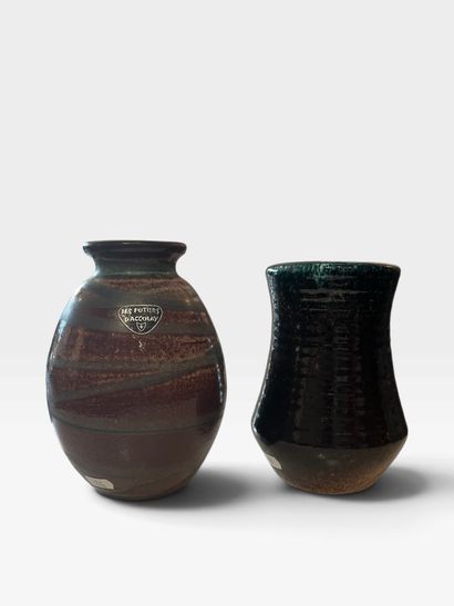 ACCOLAY (Les Potiers d')
- Ovoid vase in...