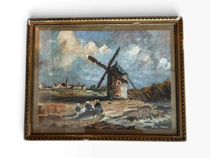 Modern SCHOOL
Three Breton Women at the Foot...