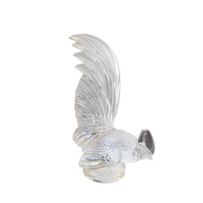 LALIQUE France
Molded, pressed, and patinated...