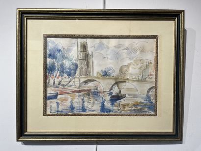 Ginette SIGNAC (1913–1980)
The Seine in Paris,...