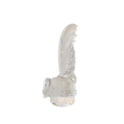 LALIQUE France
Molded, pressed, and patinated...