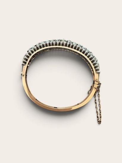 NAPOLEON III STYLE 
Two-tone 750° gold bracelet...