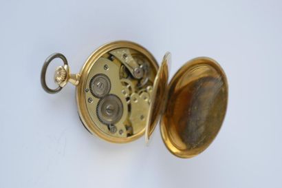 MONTRE de smoking en or jaune 750°, fond...