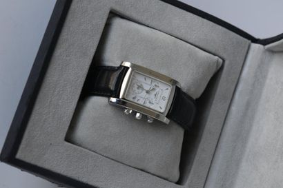 LONGINES montre bracelet cuir à boucle déployante...