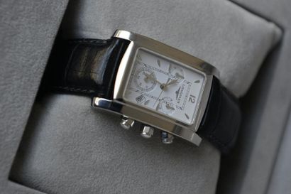 LONGINES montre bracelet cuir à boucle déployante...