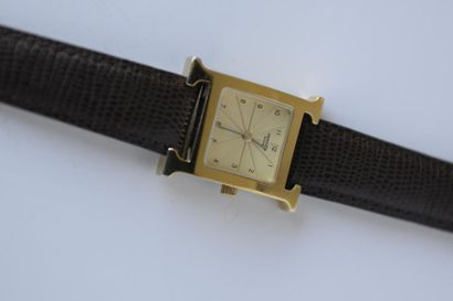 HERMES montre bracelet de dame modèle H,...