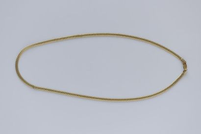 COLLIER en or jaune 750° maille palmier 
Poids...