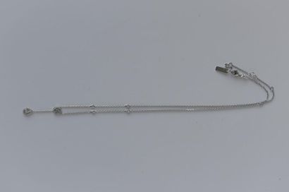 MESSIKA collier cravate My twin en or gris...
