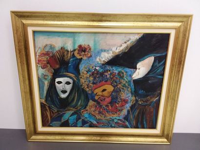 Christiane GIRAN (1942)
Masques
Huile sur...