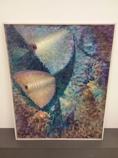 Henri-Olive TAMARI (1898-1980)
Vue sous-marine
Huile...