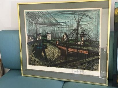 BERNARD BUFFET (1928-1999)
Paysage
Lithographie...