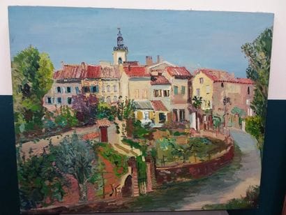 M.MASSE (?-2017)
Vue du village de Borme-les-Mimosas
Huile...
