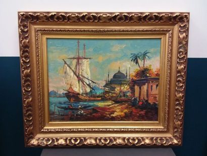 Honoré JACQUET (XX)
Paysage orientaliste...