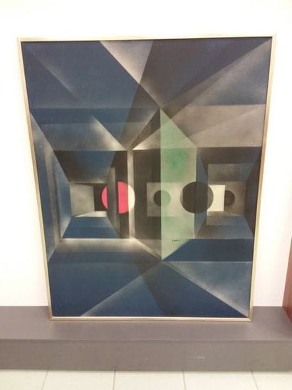 BERNARD JARDEL, 
Composition n°125
Huile...