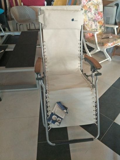 LAFUMA
Relax Pliant, accoudoirs en teck et...