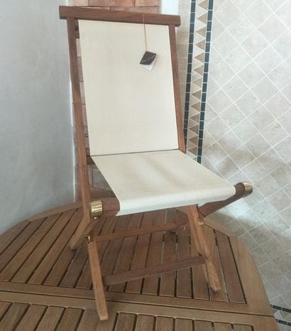 VLAEMYNCK
Chaises TECK, Toile batyline écru/gris,...