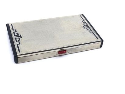 BOITE A CIGARETTE Coty Dunhill en métal et...
