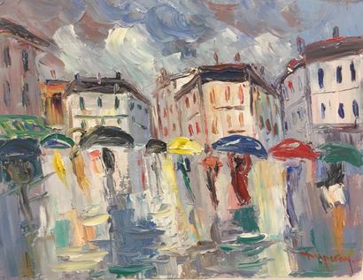 ALAIN DUPERAY
Jour de pluie
Huile sur toile...