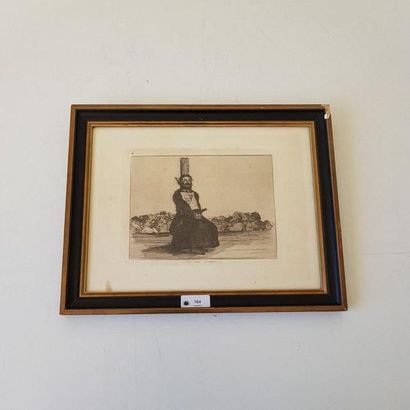 Francisco DE GOYA (1746-1828)
Por una Navaja
Eau...