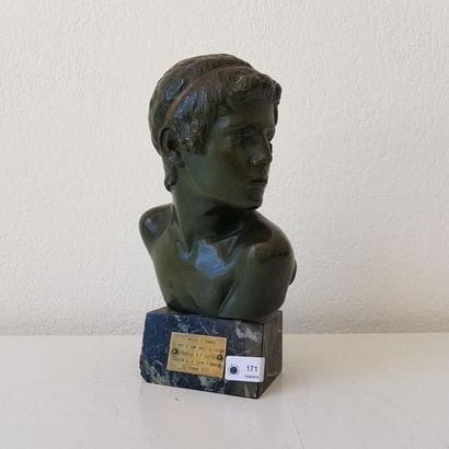 Constant ROUX (1865-1929) 
Buste du jeune...
