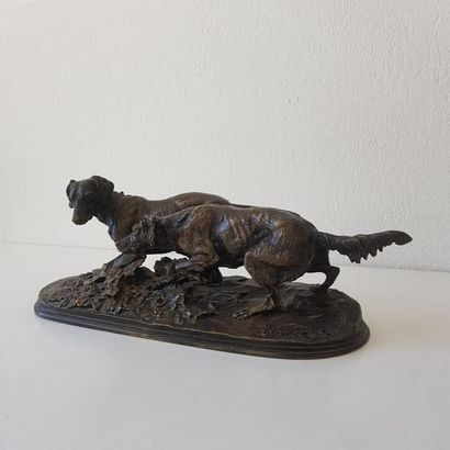 Pierre-jules MENE (1810-1879)
Deux chiens...