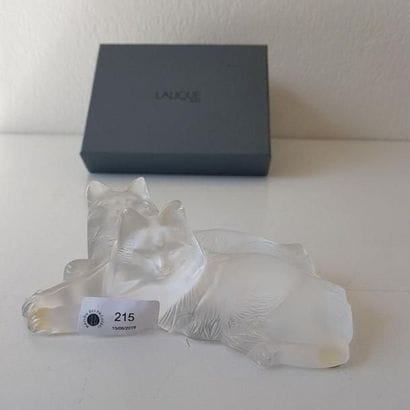 LALIQUE FRANCE
Sujet en cristal moulé représentant...
