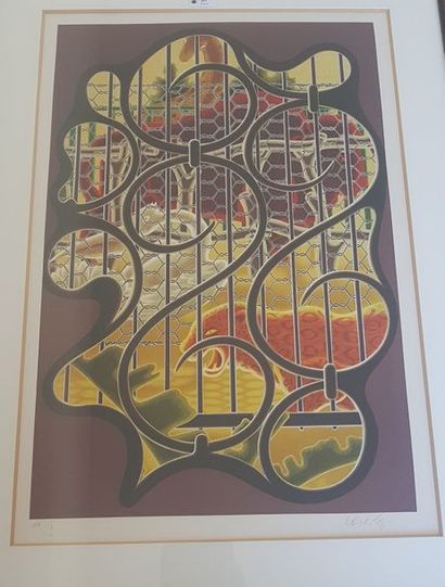 Victor VASARELY (1906-1997)
Animaux 
Lithographie...