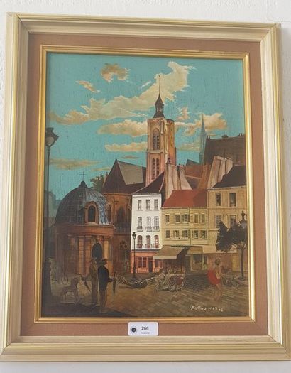 ALFRED COURMES (1898-1993) 
Eglise Saint...