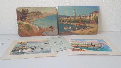 Victor SENCHET (1879-1973)
Vues de Sanary...