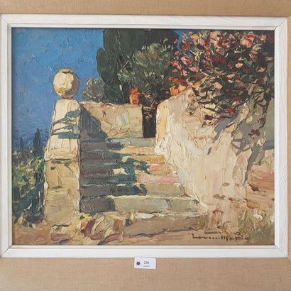 Laurent MATTIO (1892-1965)
Escalier rustique...