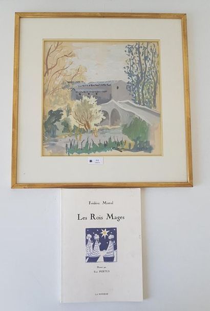 PERTUS Henri 1908-1988
Aquarelle sur papier...