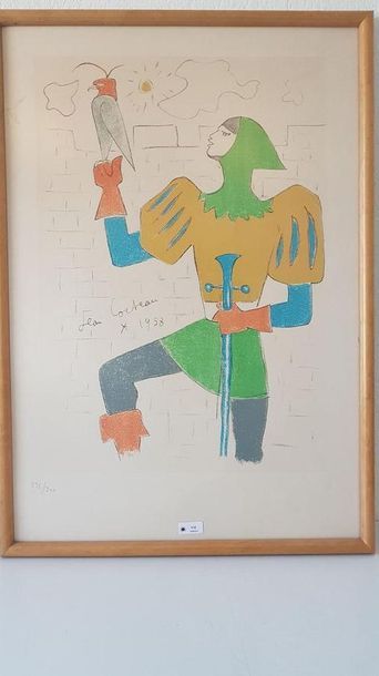 COCTEAU Jean LE CHEVALIER ET L'EPERVIER (1958)
Lithographie
Signée...