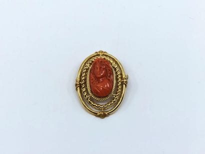 CAMEE corail en ronde bosse représentant...