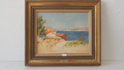 José MANGE (1866-1935)
Bord de mer aux abords...