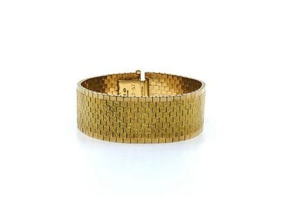 BRACELET en or jaune 750 ° maille polonaise...