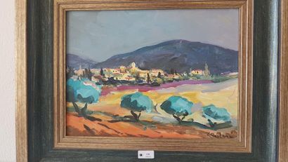 PASTORE (XX)
Le Baroux, champs d'oliviers
Huile...