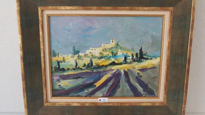 PASTORE (XX)
Champs de Lavande 
Huile sur...