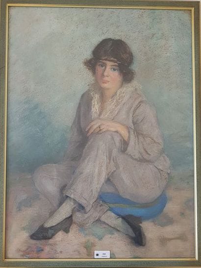Attribué à GUNNAR FUNCK (1913-1975)
Portrait...
