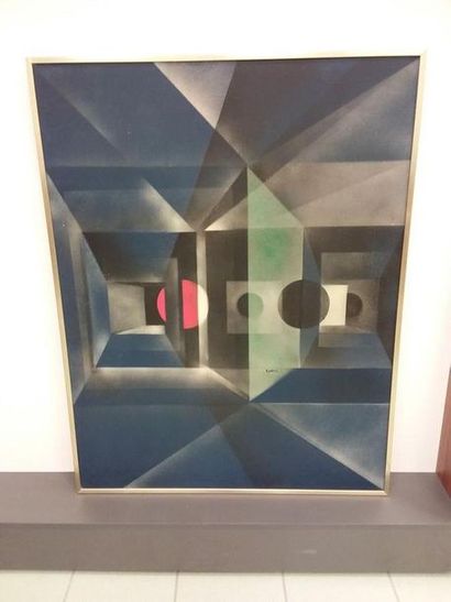 BERNARD JARDEL, 
Composition n°125
Huile...