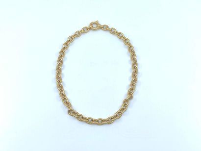 COLLIER en or jaune 750° maille forçat
Poids...
