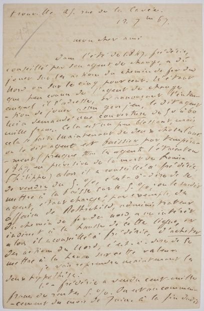 FEYDEAU Ernest. Autograph letter signed to...