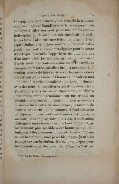 GOETHE Johann-Wolfgang von. Memoirs. Translated...