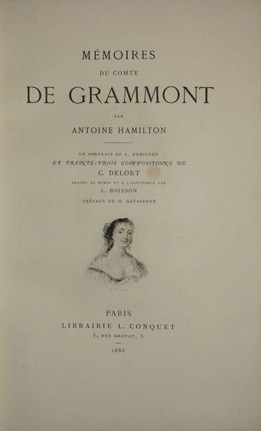 HAMILTON Antoine. Memoirs of the count of...