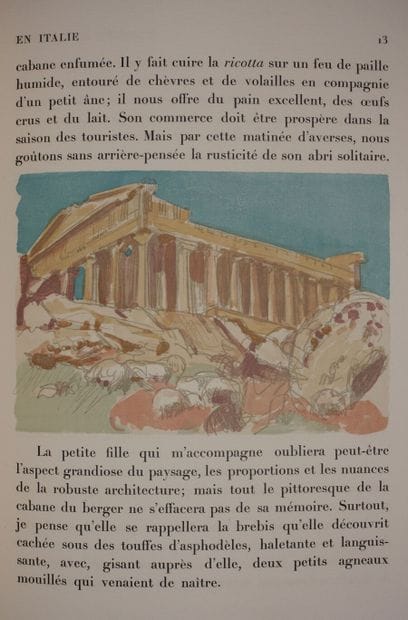 DENIS Maurice. Travel notebook in Italy....